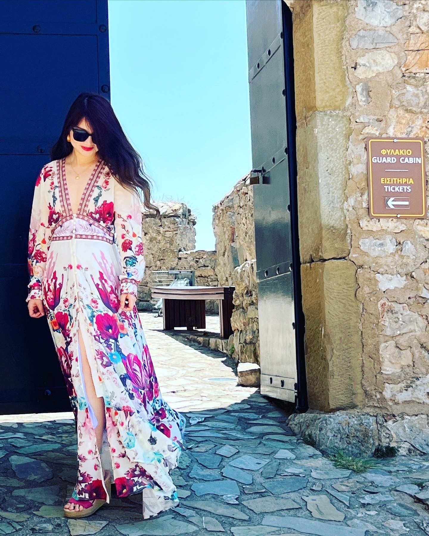Lidia Floral Print Special Occasion Maxi Dress-3