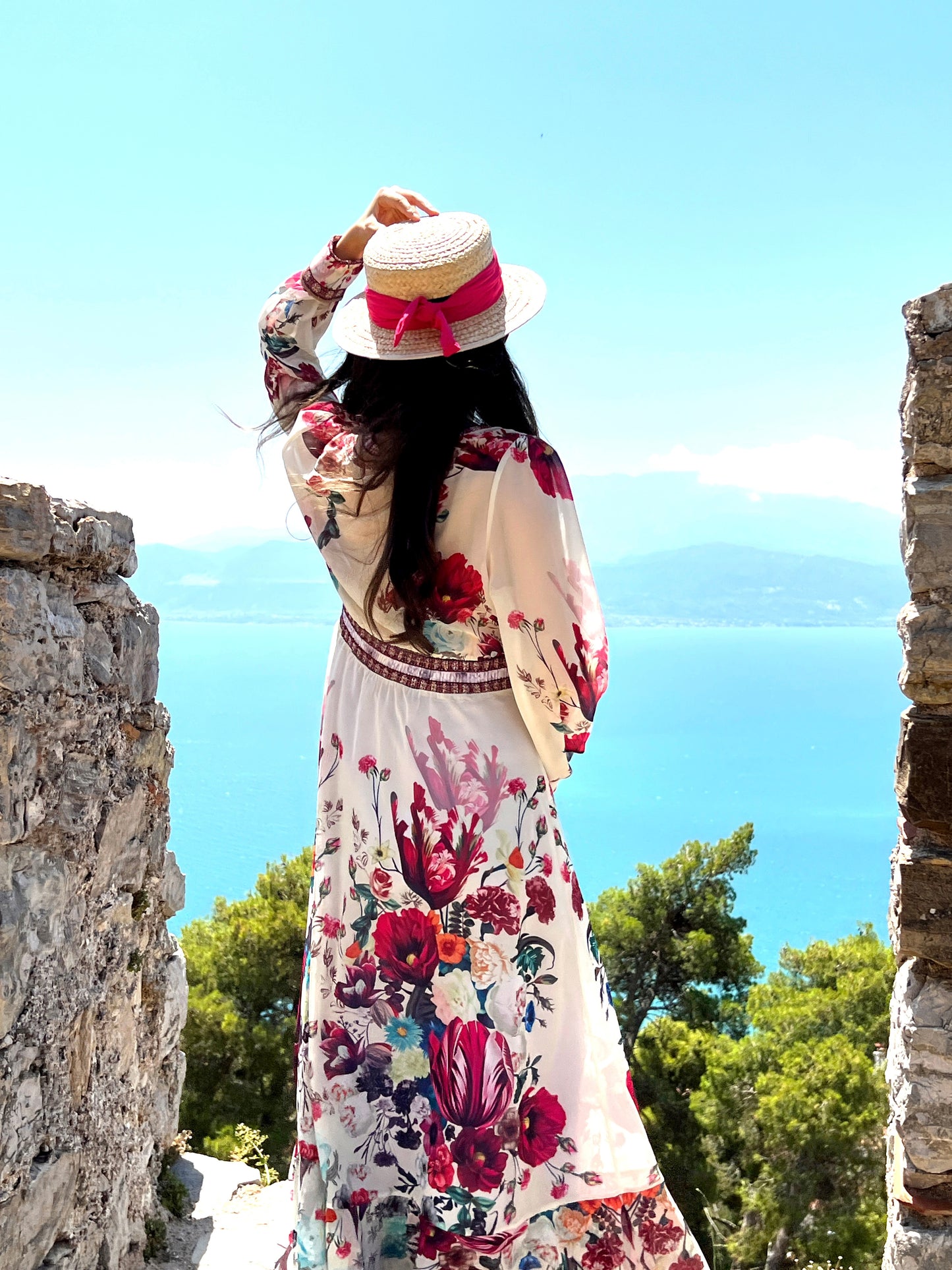 Lidia Floral Print Special Occasion Maxi Dress-2